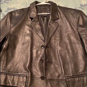 Men’s leather blazer